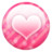 Pink button heart